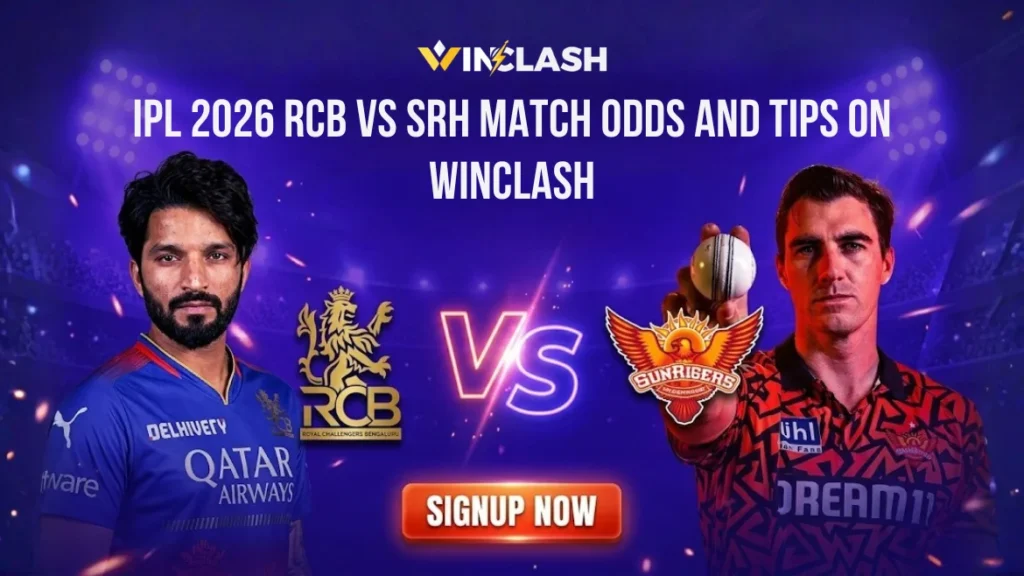 IPL 2026 RCB VS SRH MATCH ODDS AND TIPS on WINCLASH