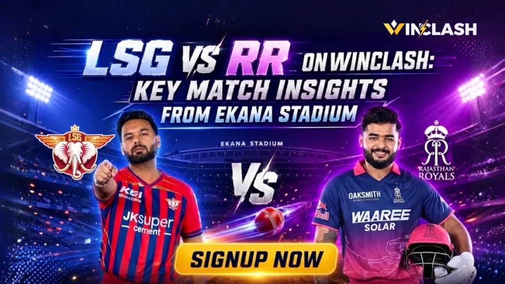 LSG vs RR on Winclash Key Match Insights From Ekana Stadium