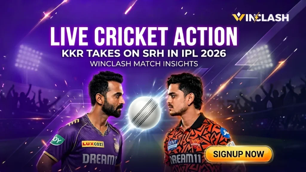 Live cricket action KKR vs SRH in IPL 2026 winclash match insights
