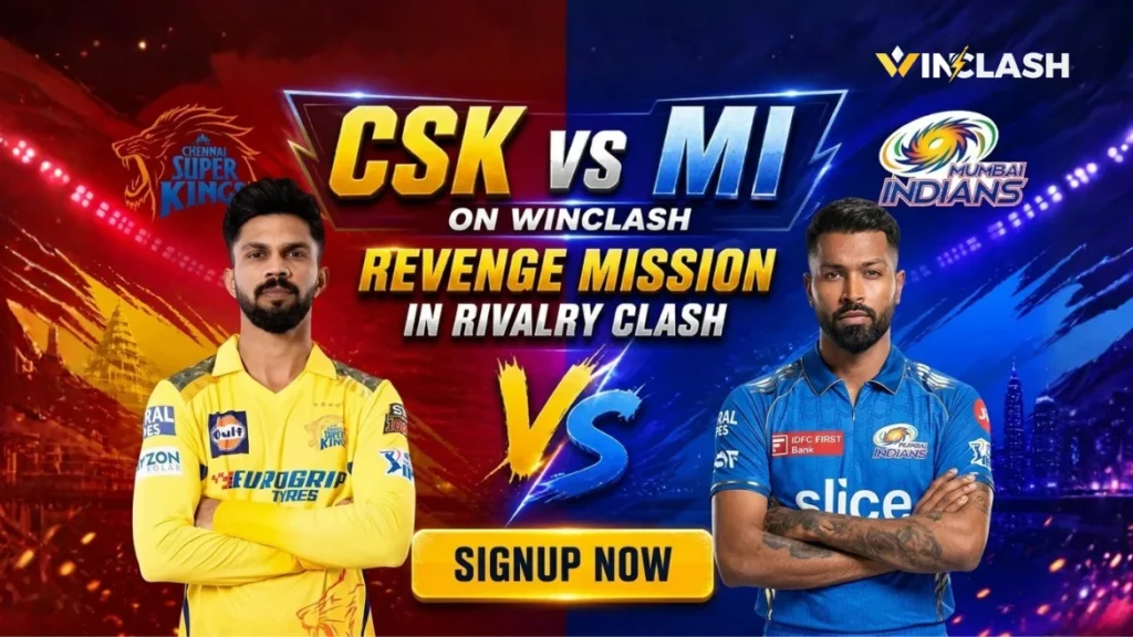 CSK vs MI Rivalry, Chepauk Challenge, The Revenge Mission, Samson Superiority, CSK vs MI Pitch Report, Winclash live score