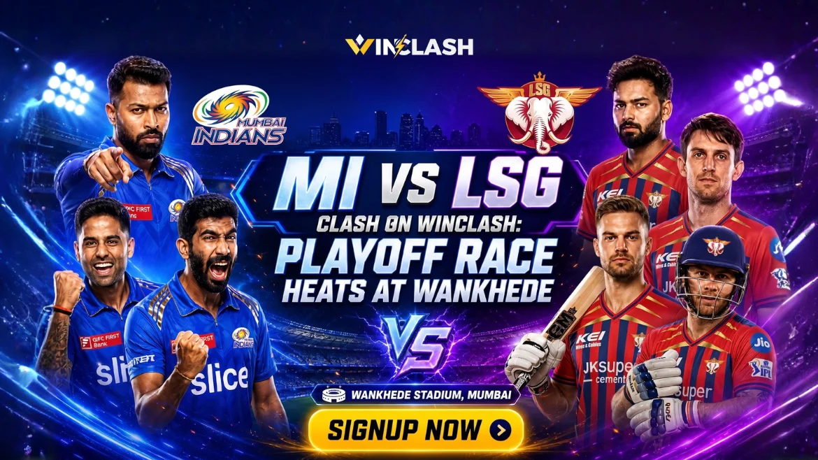 MI vs LSG Clash on Winclash Playoff Race Heats at Wankhede