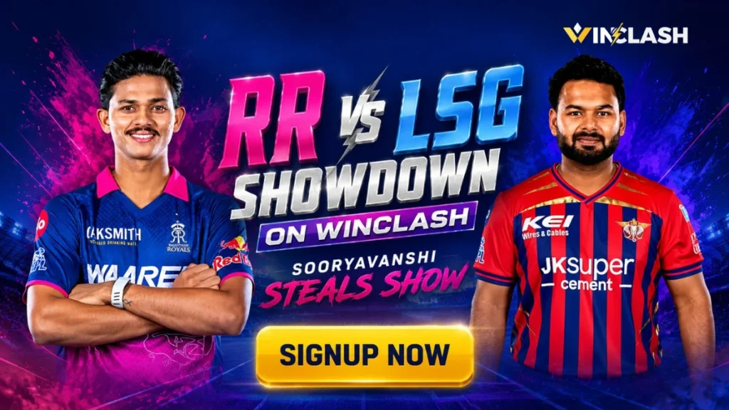 RR vs LSG Showdown on Winclash: Sooryavanshi Steals Show