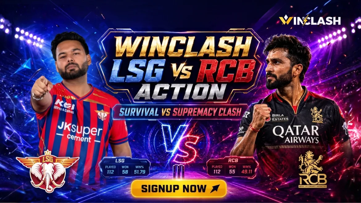 Winclash LSG vs RCB Action Survival vs Supremacy Clash