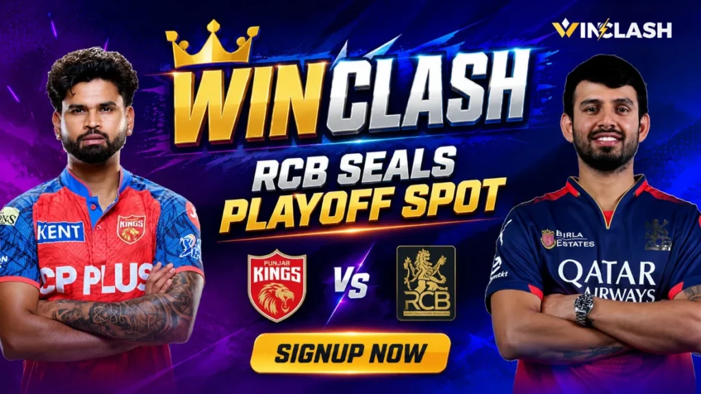 Winclash PBKS vs RCB Action: RCB Seals Playoff Spot