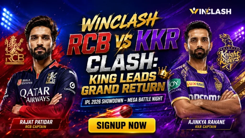 Winclash RCB vs KKR Clash: King Leads Grand Return