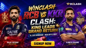 Winclash RCB vs KKR Clash: King Leads Grand Return