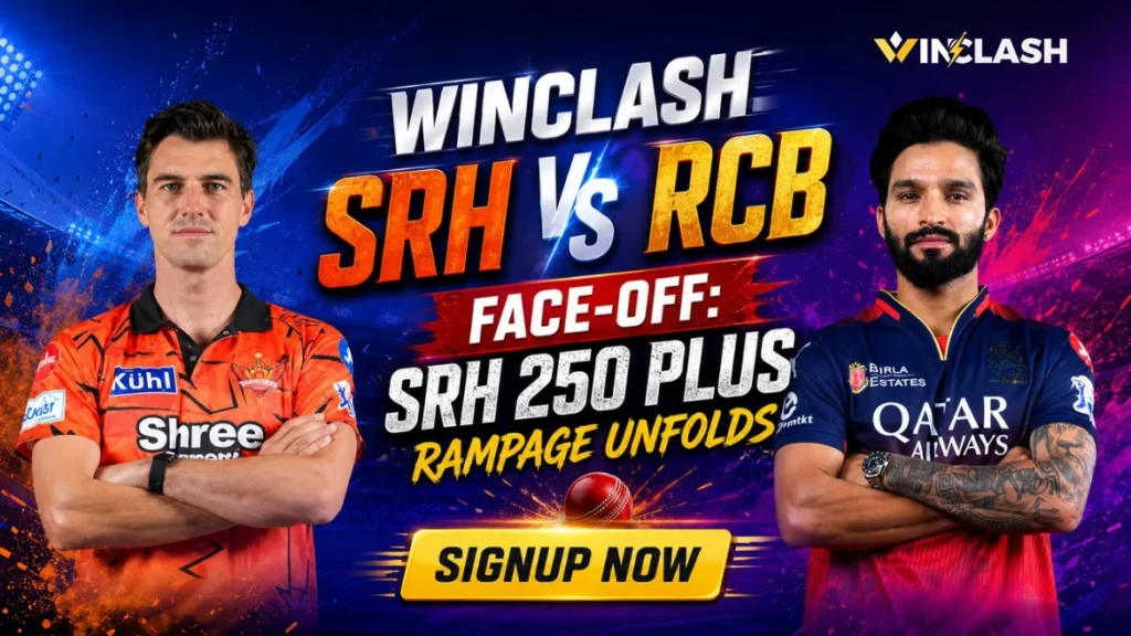 Winclash SRH vs RCB Face-Off: SRH 250 Plus Rampage Unfolds
