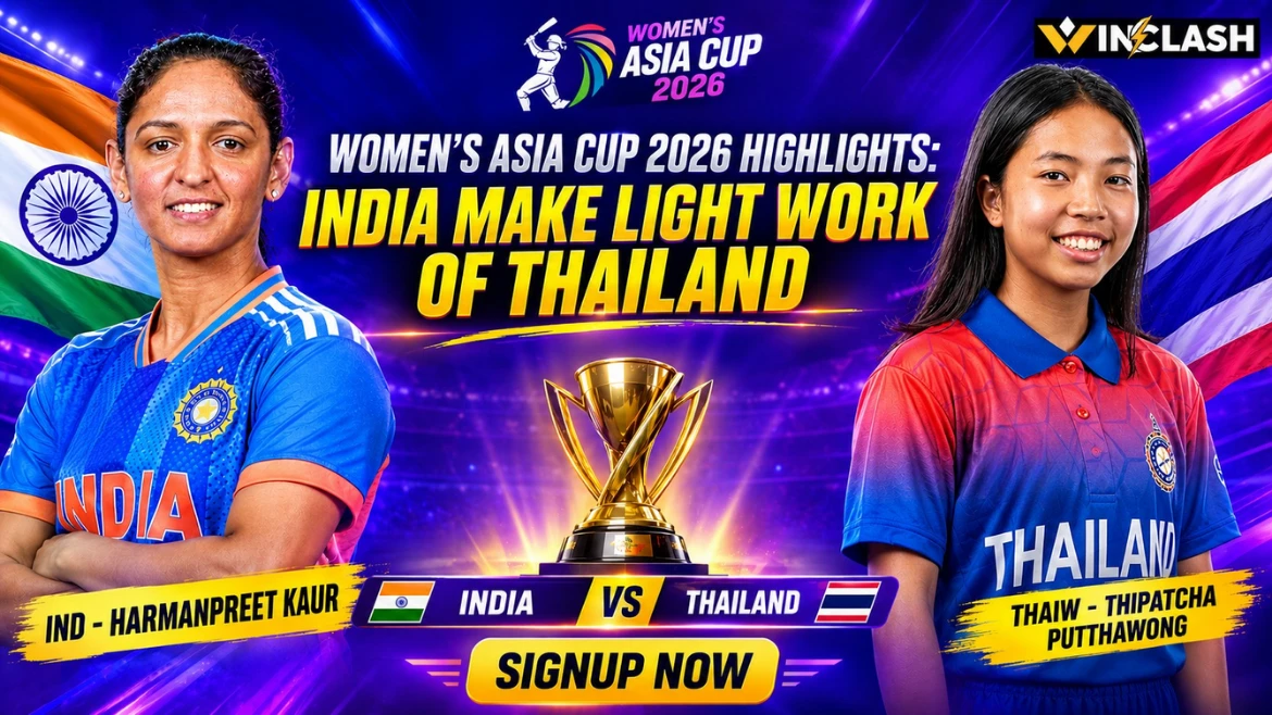 Women’s Asia Cup 2026 Highlights India Make Light Work of Thailand