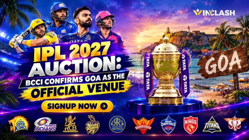 IPL 2027 Auction BCCI Confirms Goa as the Official Venue